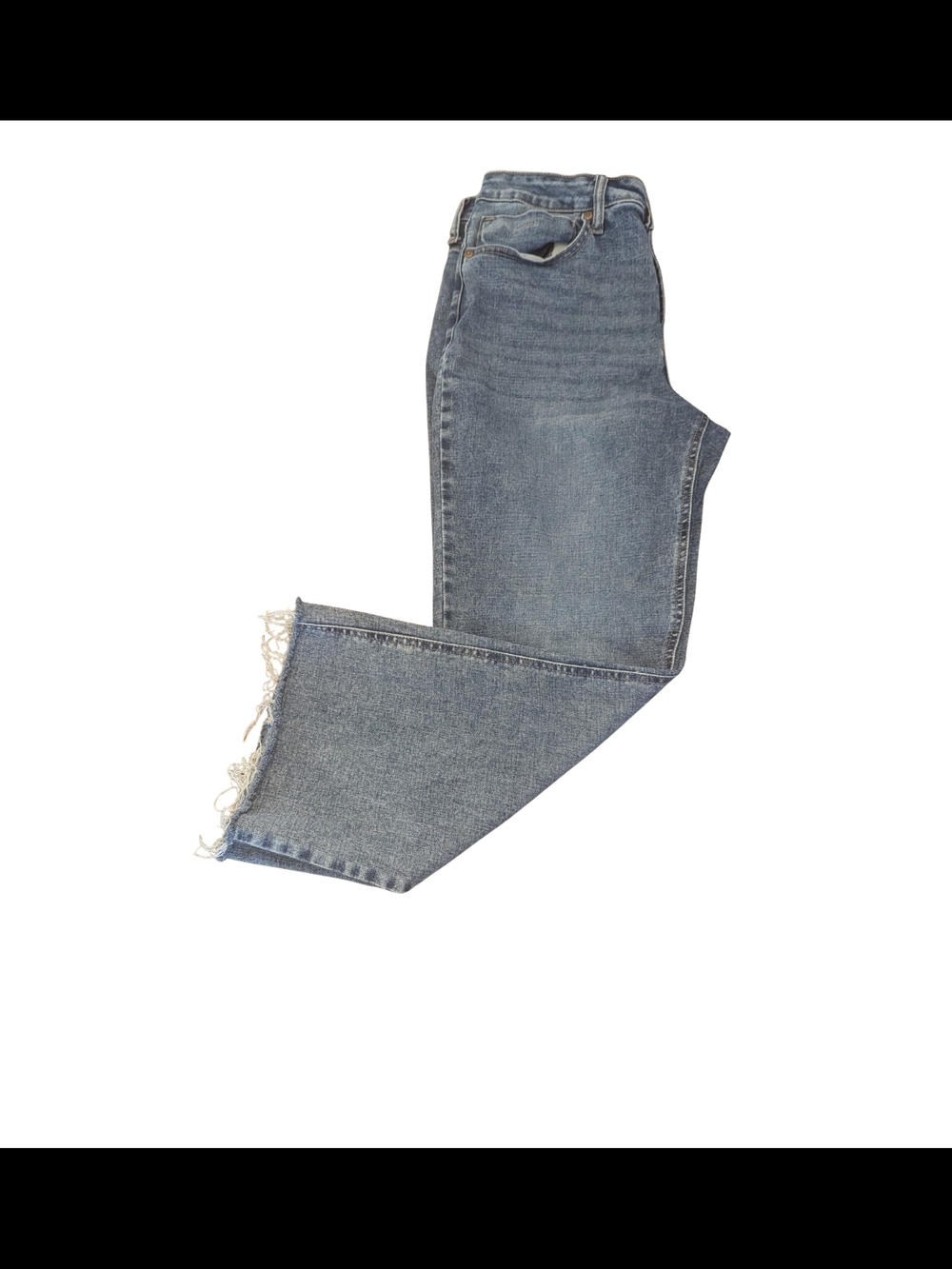 EUC City Blues Womens 14 Chelsea Cropped Flare leg Jean High Rise Stretch